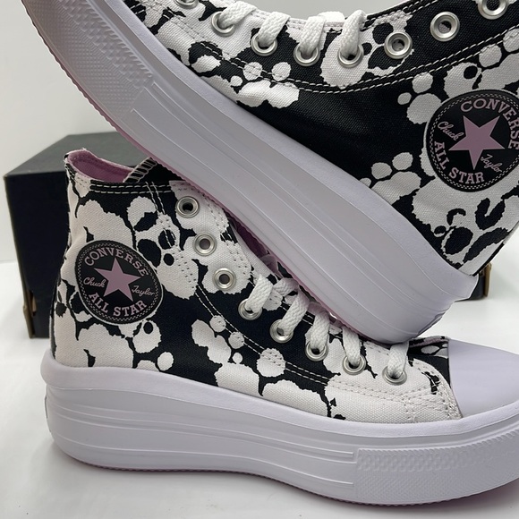 Converse WMNS CTAS MOVE HI
WHITE/BLACK/LT ARCTIC PINK A01361C Platforms Sneakers - Picture 15 of 16